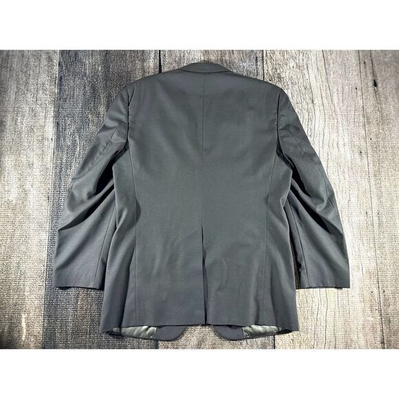 Burberrys 100% Wool Single Breasted Gray Suit Jacket Blazer - Picture 9 of 9